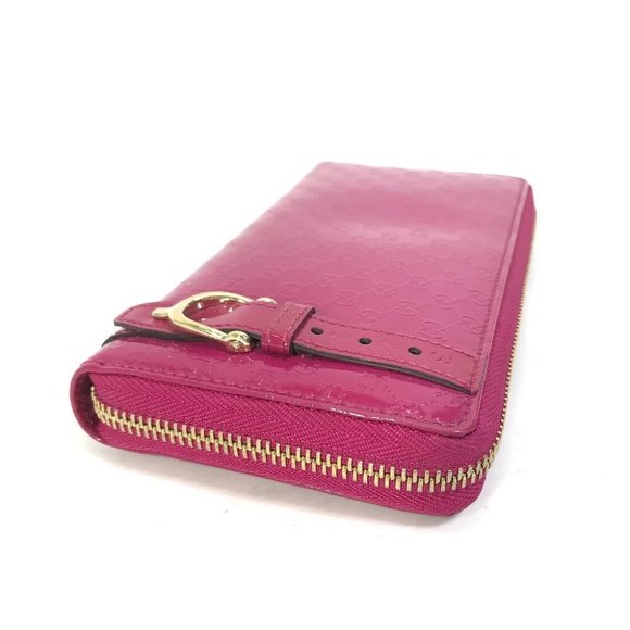 AUTHENTIC GUCCI Abbey GG pattern Guccissima Wallet Long Wallet enamel pink - Picture 6 of 15